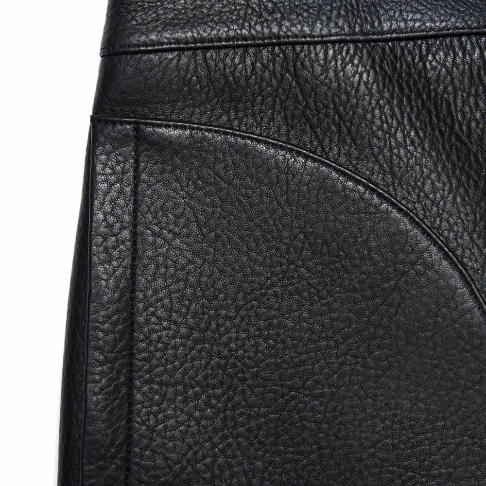 SP VIP PRICE Black Leather Mini Skirt