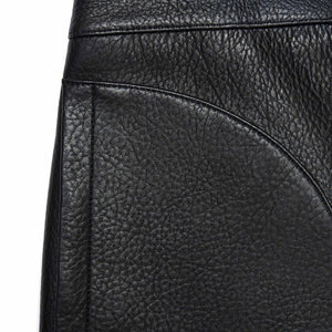SP VIP PRICE Black Leather Mini Skirt