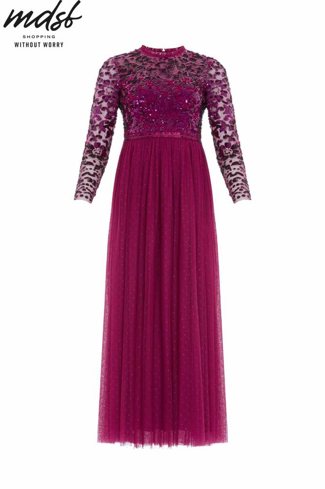 Needle & Thread CHRISTMAS SALE Tempest Bodice Ankle Gown - purple