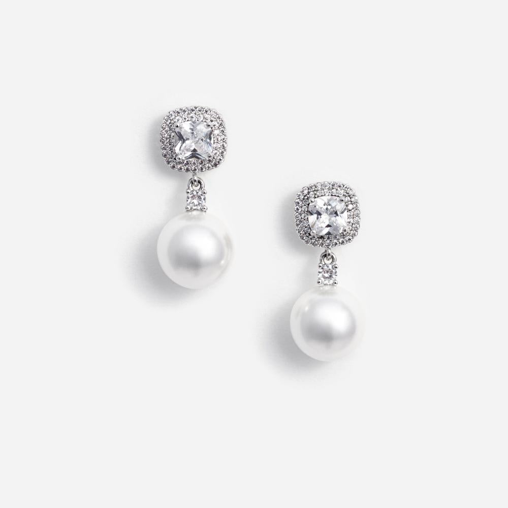 SP VIP PRICE Crystal Pearl Earrings