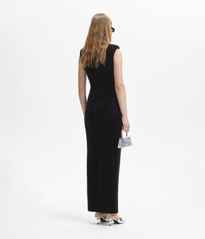 SELF PORTRAIT BLACK FRIDAY SALE Black Velvet Cut Out Maxi Dress