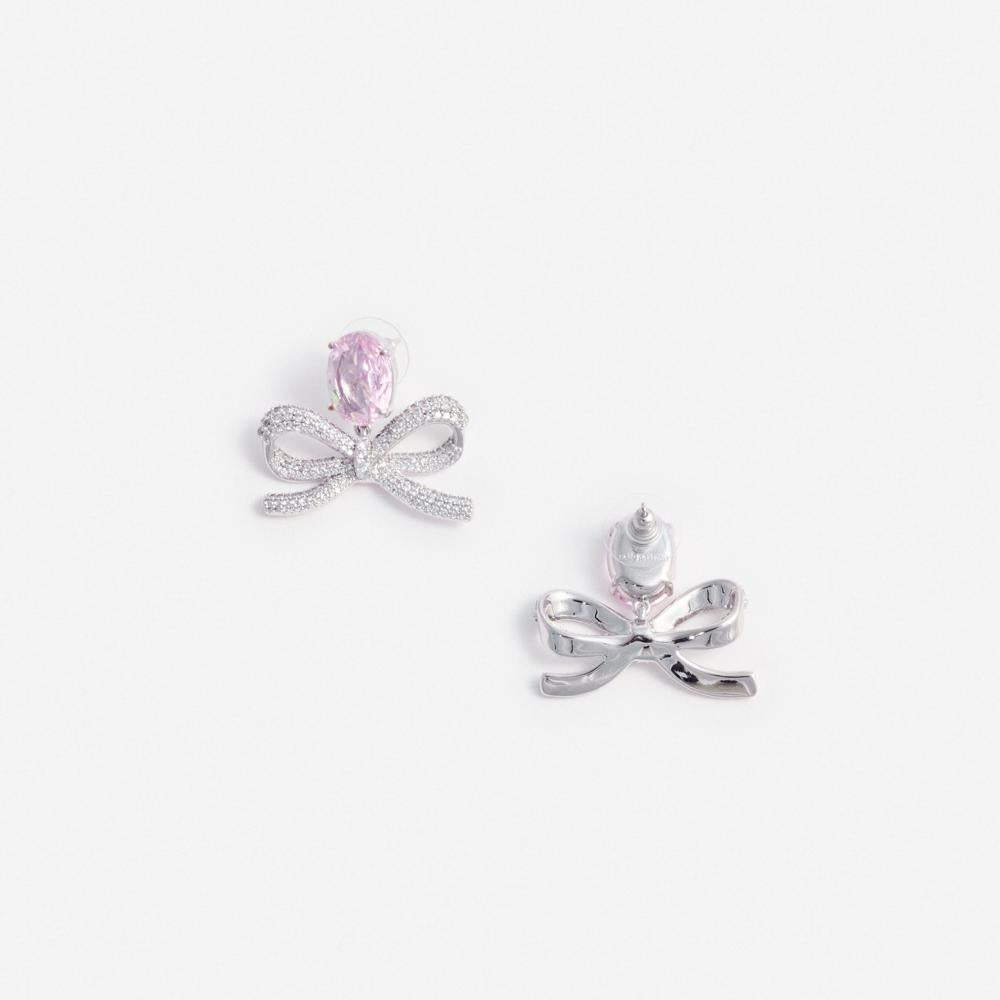 SP VIP PRICE Pink Crystal Bow Earrings