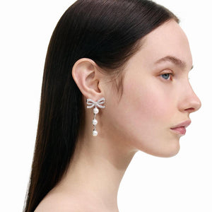 SP VIP PRICE Bow Tiered Pearl Earrings