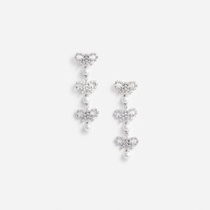 SP VIP PRICE Micro Bow Pearl Tiered Earrings