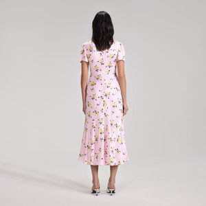 SELF PORTRAIT BLACK FRIDAY SALE Pink Floral Print Midi Dress