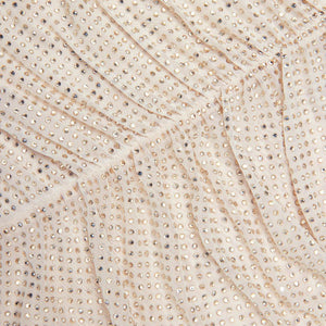 SP VIP PRICE Champagne Rhinestone Gathered Top