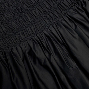 SP VIP PRICE Black Cotton Midi Skirt
