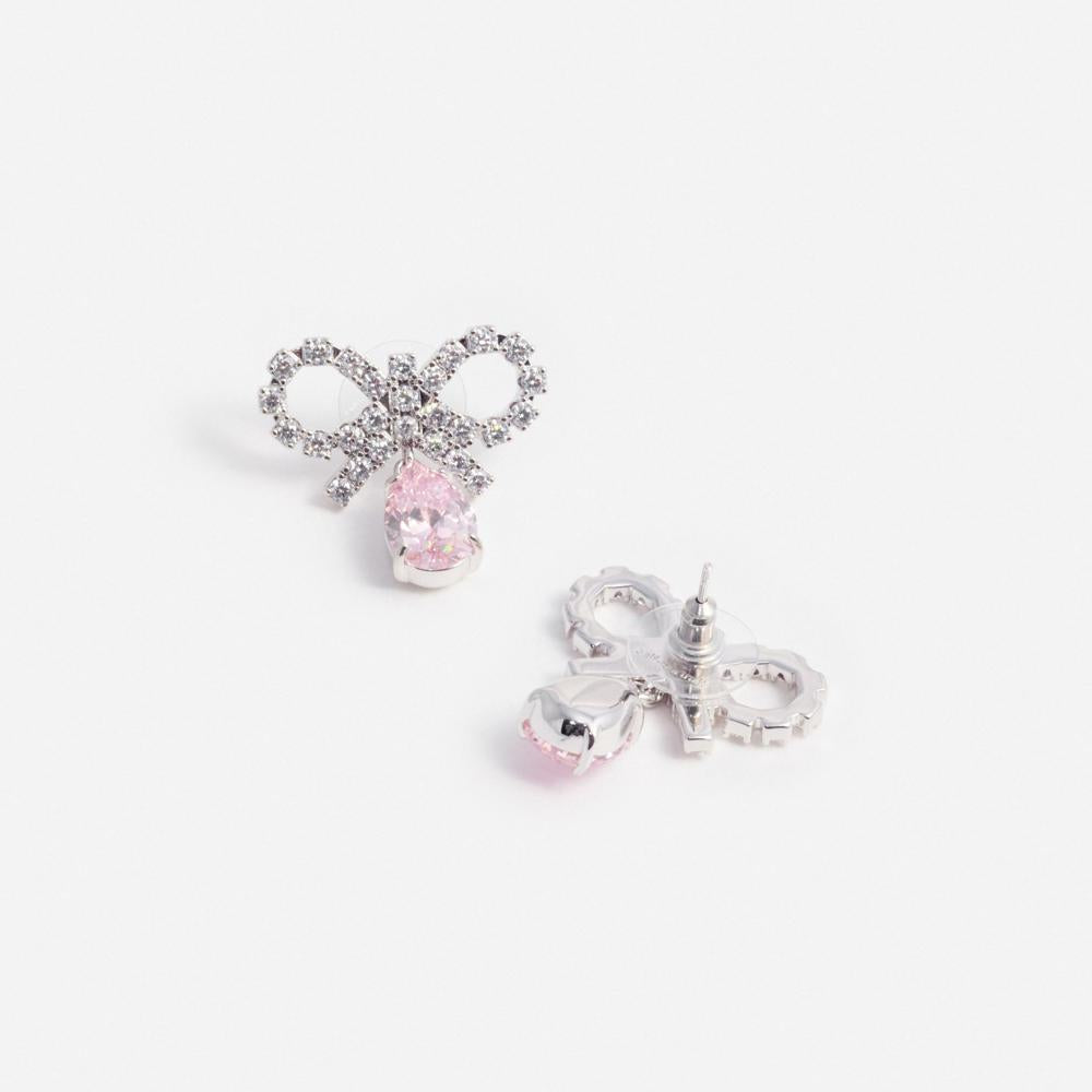 SP VIP PRICE Micro Bow Pink Droplet Earrings