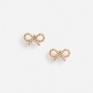 SP VIP PRICE Micro Gold Bow Earrings
