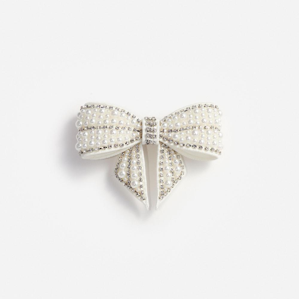 SP VIP PRICE Pearl Crystal Bow Hairclip