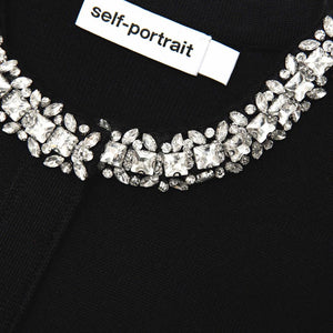 SELF PORTRAIT SS24 Black Embellished Cardigan