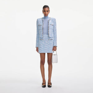 SP VIP PRICE Blue Check Cardigan