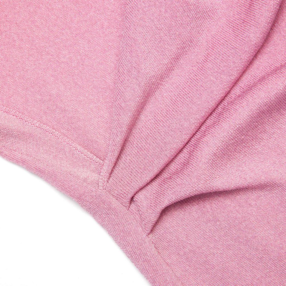 SP VIP PRICE Pink Viscose Knit Mini Dress