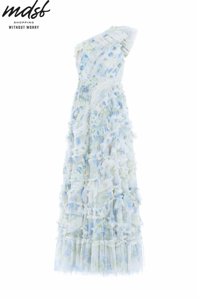 Needle & Thread PO and SALE Summer Posy Aaliyah One-Shoulder Gown