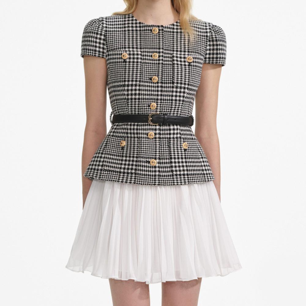 SP VIP PRICE Houndstooth Mini Dress