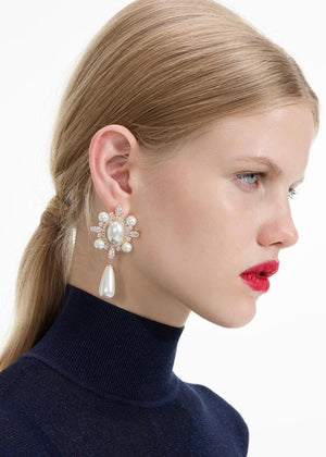 SP VIP PRICE Gold Pearl Droplet Earrings