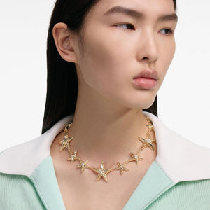 SP VIP PRICE Mottled Gold Sea Star Necklace
