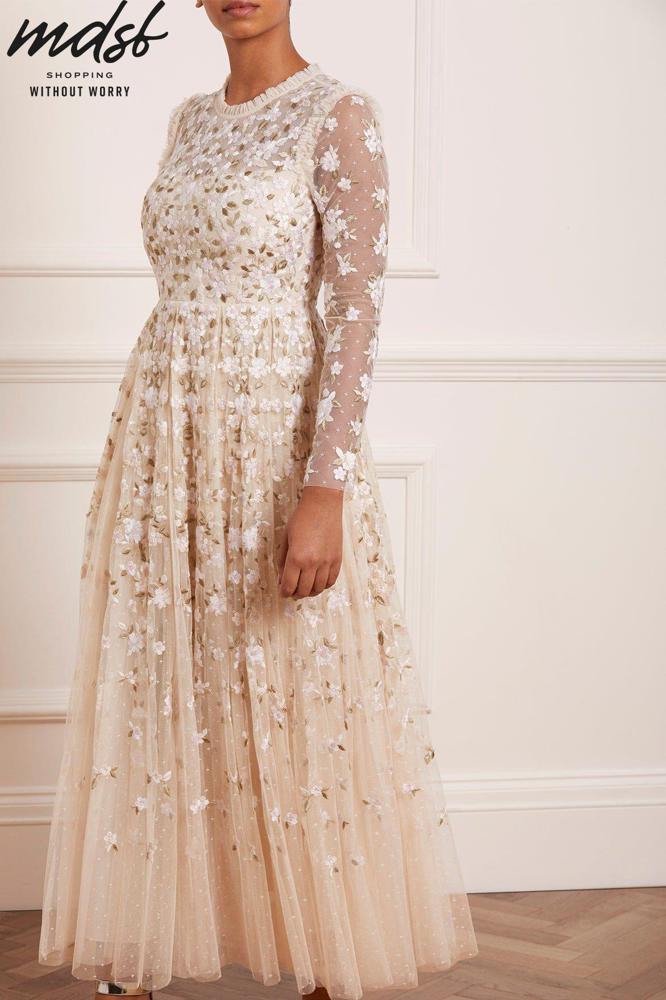 Needle & Thread PO and SALE Camellia Ditsy Ankle Gown