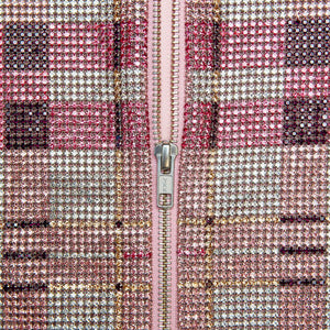 SP VIP PRICE Pink Check Chainmail Skirt