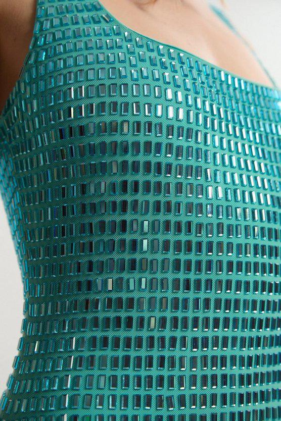 Karen Millen UK SALE Premium Crystal Embellished Jersey Midi Dress