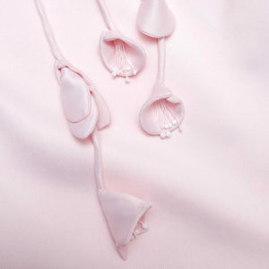 SP VIP PRICE Pink Flower Taffeta Dress