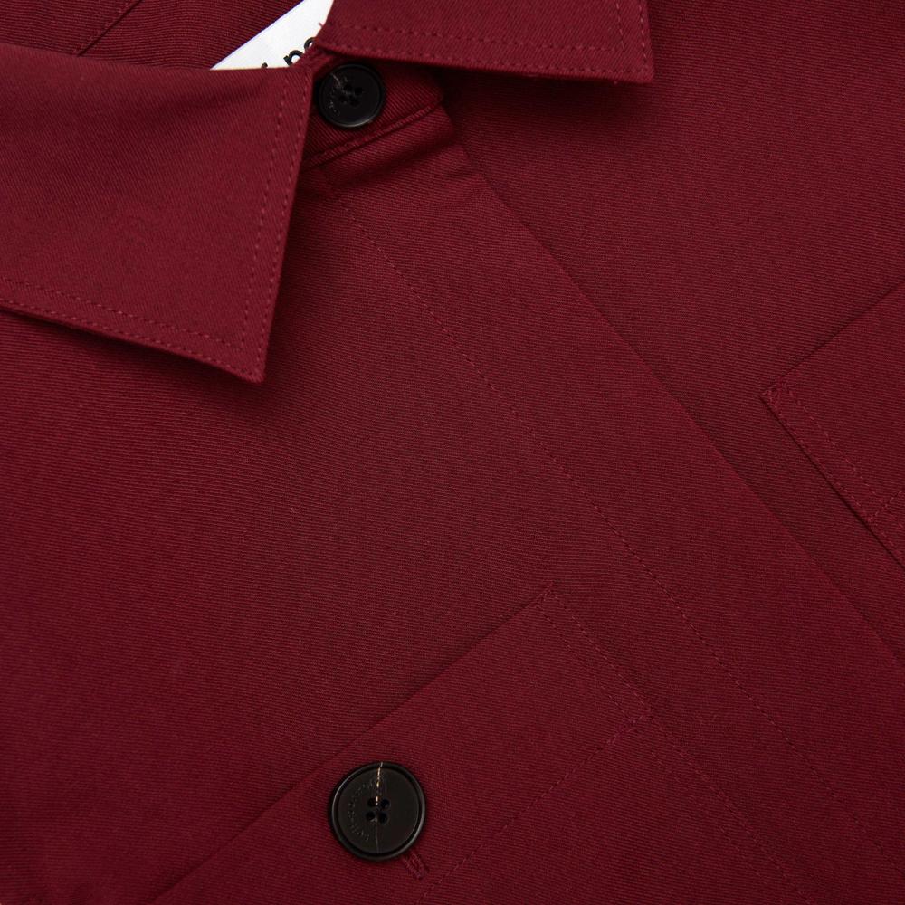 SP VIP PRICE Burgundy Twill Belted Midi Dress