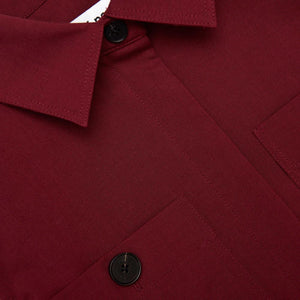 SP VIP PRICE Burgundy Twill Belted Midi Dress