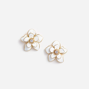SP VIP PRICE Enamel Flower Earrings