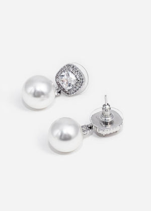 SP VIP PRICE Crystal Pearl Earrings