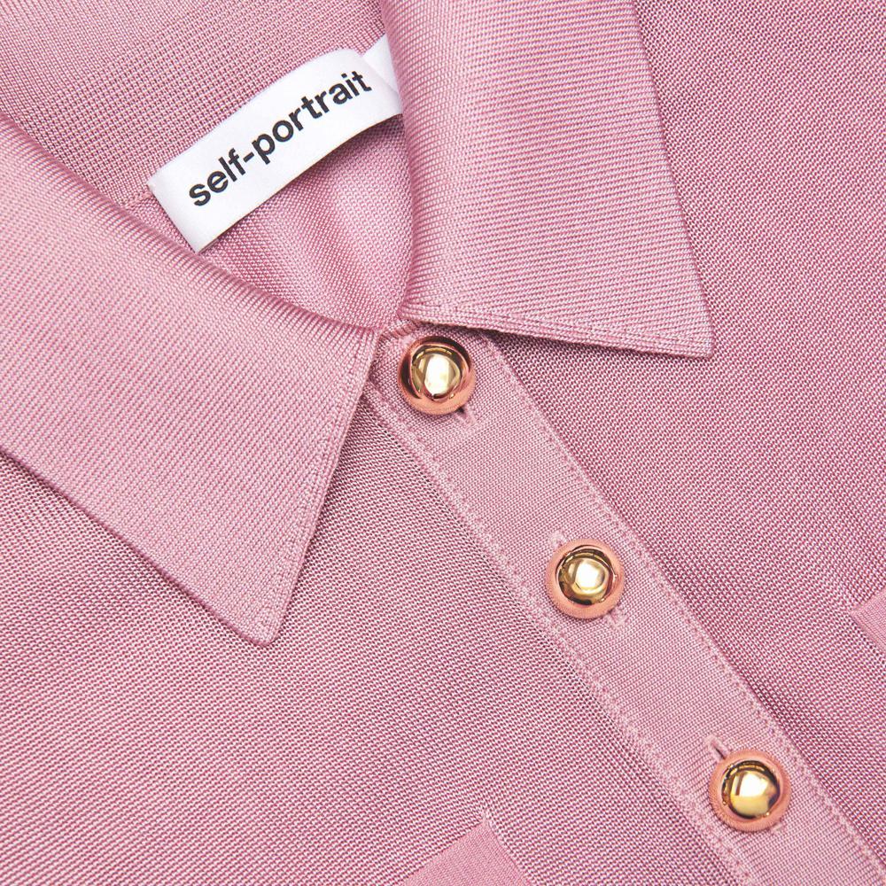 SP VIP PRICE Pink Viscose Knit Midi Dress