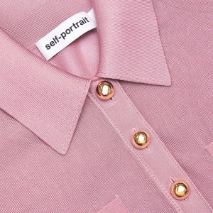 SP VIP PRICE Pink Viscose Knit Midi Dress
