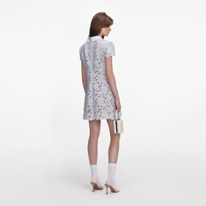 SP VIP PRICE Blue Guipure Lace Mini Dress