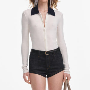 SP VIP PRICE Cream Merino Wool Cardigan