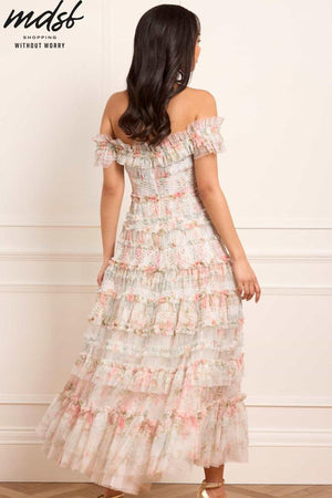 Needle & Thread PO and SALE Madame Rose Elodie Off-Shoulder Ankle Gown