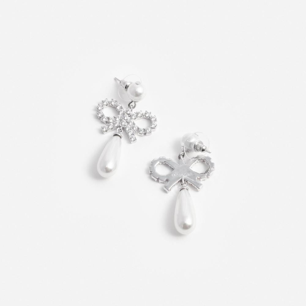 SP VIP PRICE Pearl Bow Droplet Earrings