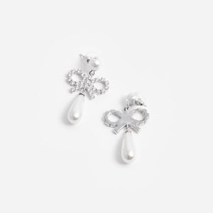 SP VIP PRICE Pearl Bow Droplet Earrings