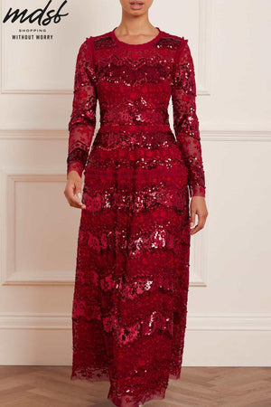 Needle & Thread CHRISTMAS SALE Chantilly Sequin Ankle Gown