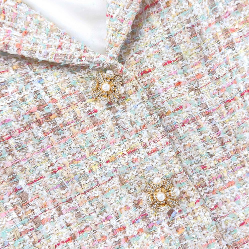 SELF PORTRAIT SS24 Pastel Boucle Jacket