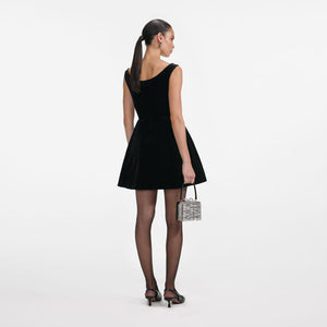 SP VIP PRICE Black Velvet Mini Dress