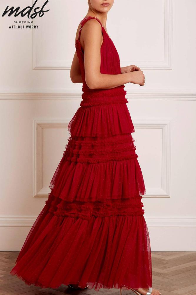 Needle & Thread CHRISTMAS SALE Candice Gown - red