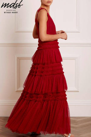 Needle & Thread CHRISTMAS SALE Candice Gown - red