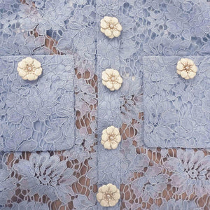 SP VIP PRICE Blue Fine Lace Mini Dress