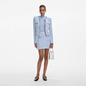 SP VIP PRICE Blue Check Cardigan