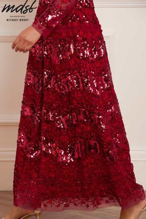 Needle & Thread CHRISTMAS SALE Chantilly Sequin Ankle Gown