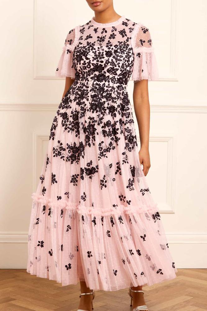 Needle & Thread CYBER SALE Fluttering Flowers Ankle Gown