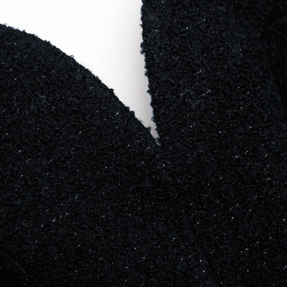 SP VIP PRICE Black Boucle Playsuit