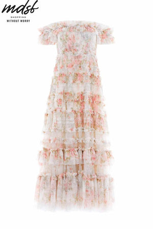 Needle & Thread PO and SALE Madame Rose Elodie Off-Shoulder Ankle Gown