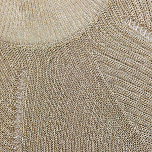 SP VIP PRICE Gold Lurex Knit Top