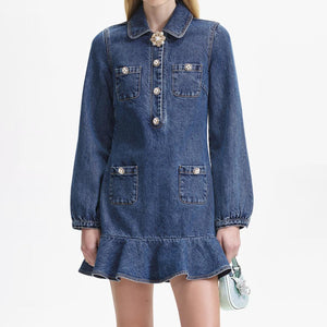 SELF PORTRAIT BLACK FRIDAY SALE Denim Tunic