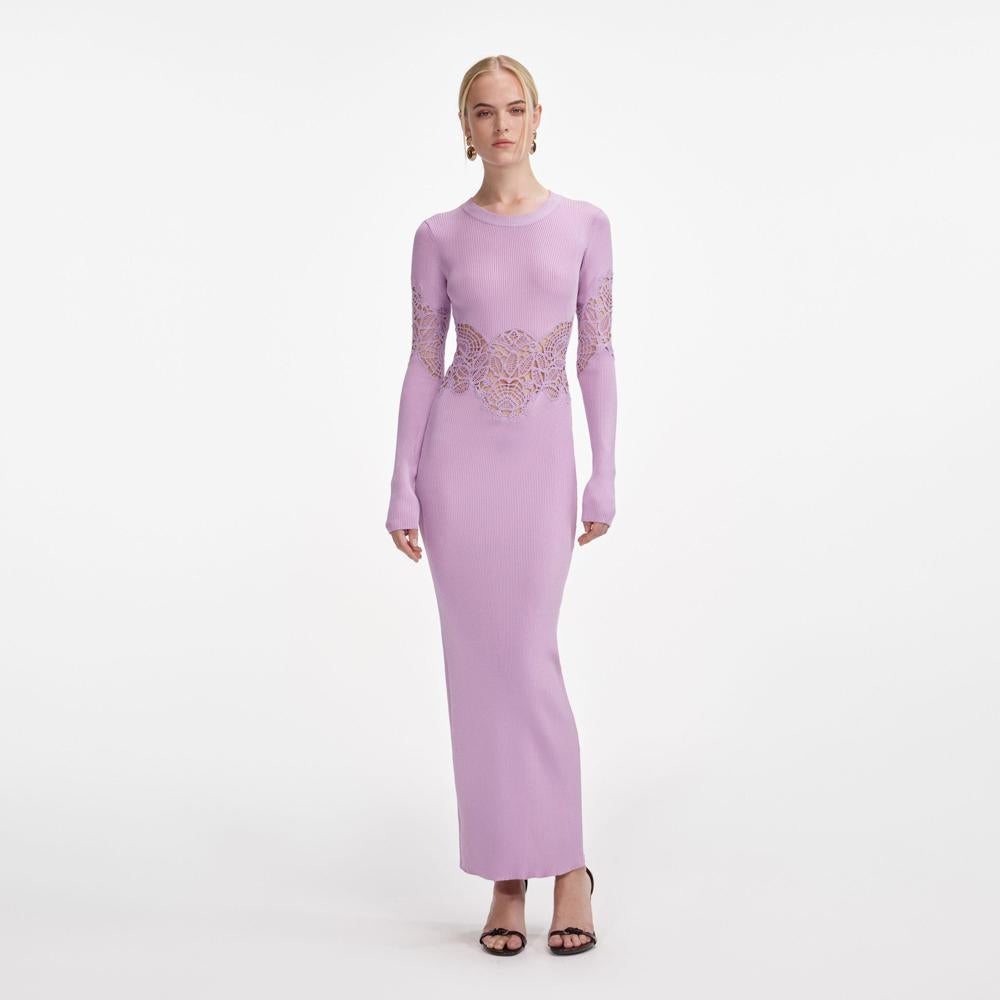 SP VIP PRICE Pink Viscose Knit Cut Out Maxi Dress